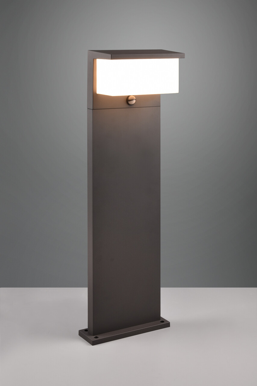 Lampadar de exterior cu senzor Nestos, TRIO, 26x80 cm, 13W, 1x SMD, aluminiu, antracit - imagine 5